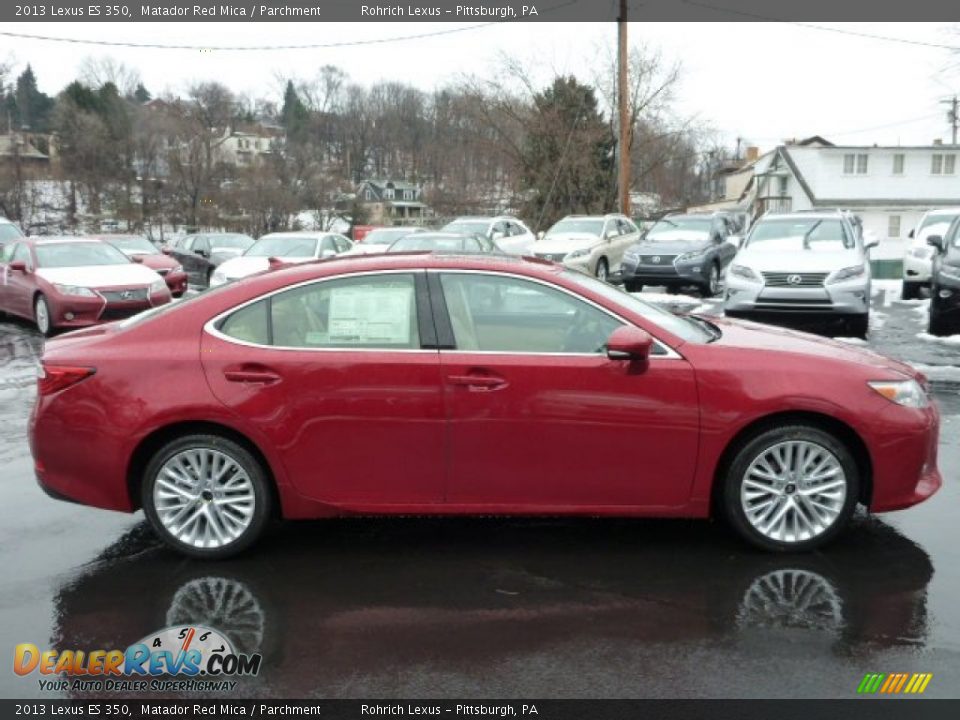 2013 Lexus ES 350 Matador Red Mica / Parchment Photo #5