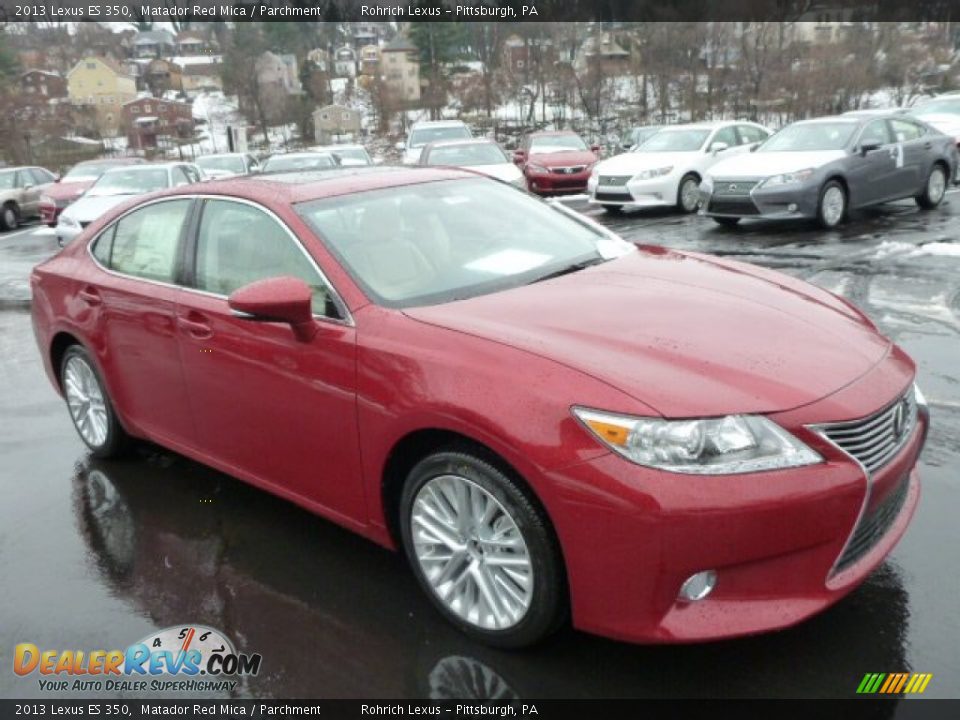 2013 Lexus ES 350 Matador Red Mica / Parchment Photo #6