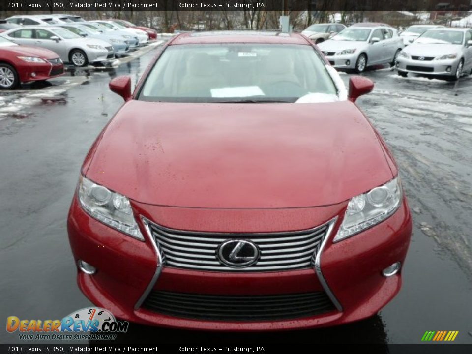 2013 Lexus ES 350 Matador Red Mica / Parchment Photo #7