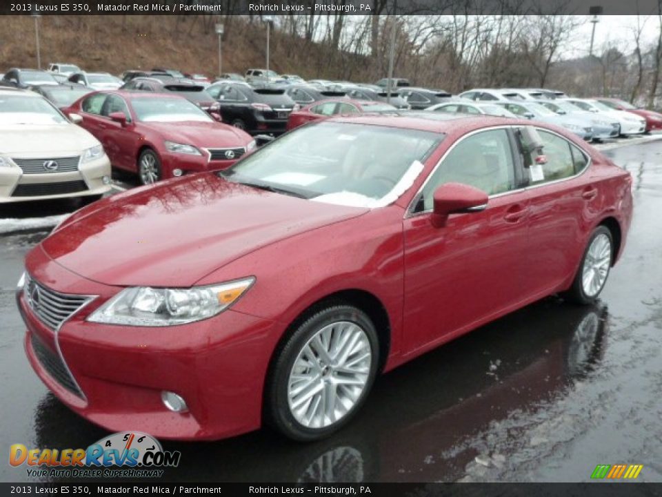 2013 Lexus ES 350 Matador Red Mica / Parchment Photo #8