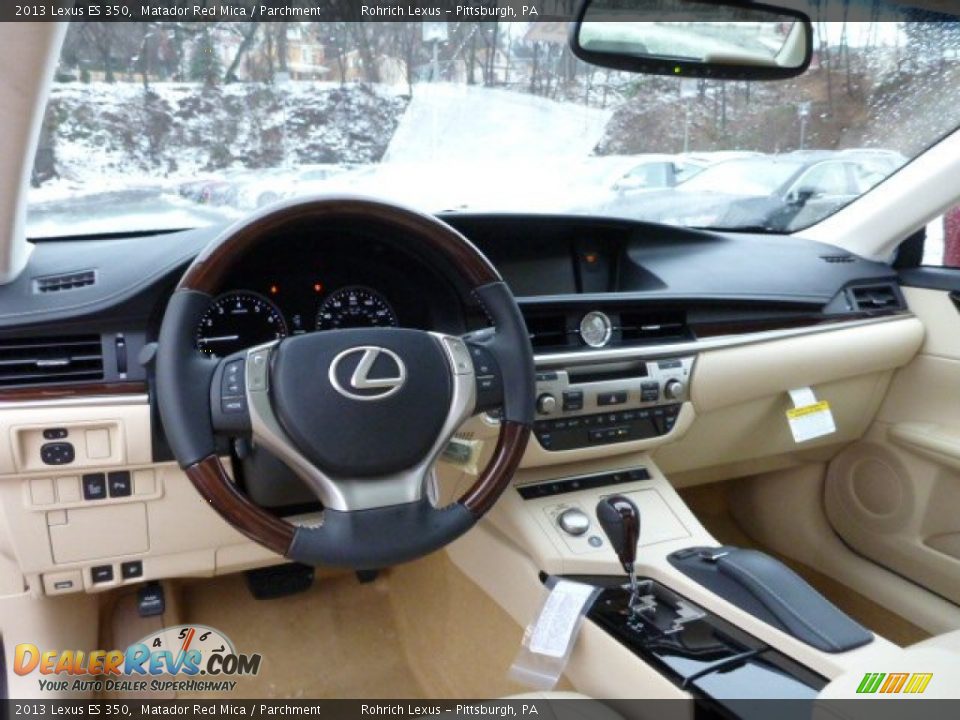 2013 Lexus ES 350 Matador Red Mica / Parchment Photo #12