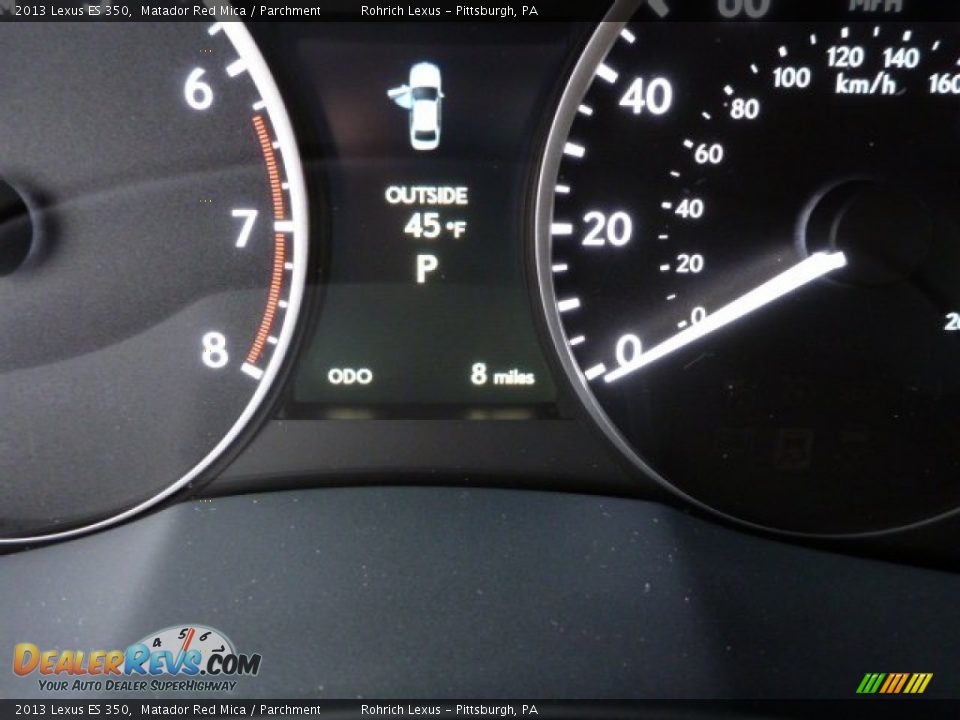 2013 Lexus ES 350 Matador Red Mica / Parchment Photo #19