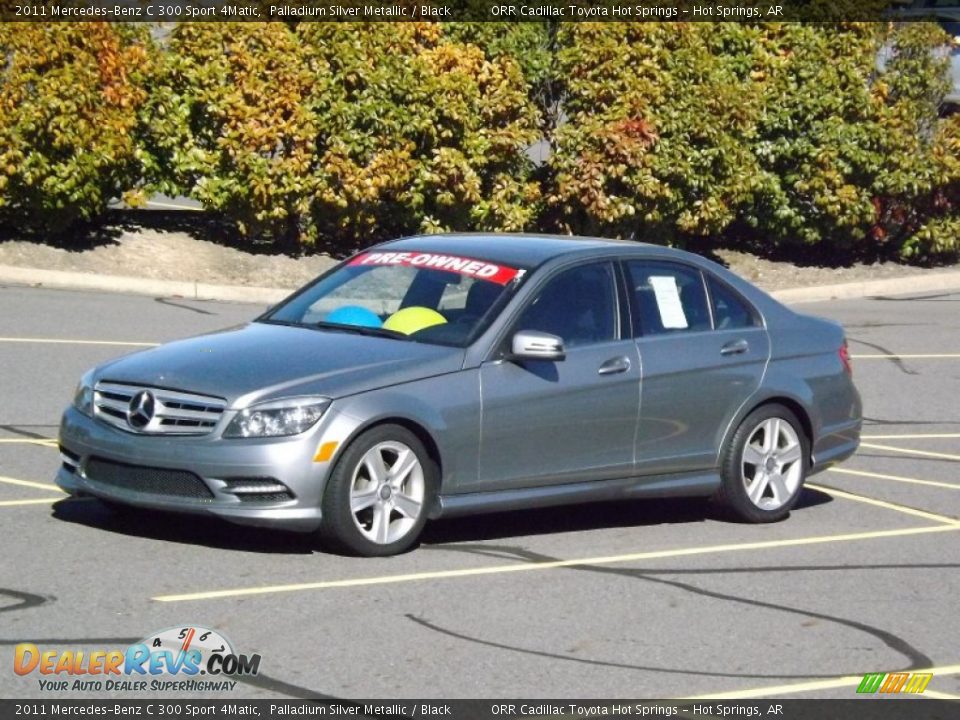 2011 Mercedes-Benz C 300 Sport 4Matic Palladium Silver Metallic / Black Photo #1