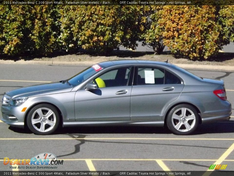 2011 Mercedes-Benz C 300 Sport 4Matic Palladium Silver Metallic / Black Photo #3