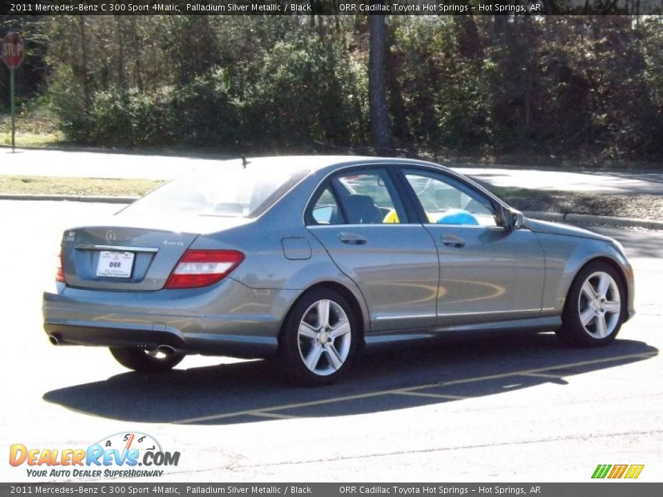 2011 Mercedes-Benz C 300 Sport 4Matic Palladium Silver Metallic / Black Photo #6
