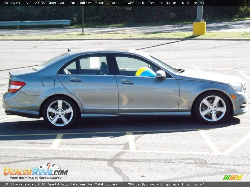 2011 Mercedes-Benz C 300 Sport 4Matic Palladium Silver Metallic / Black Photo #7