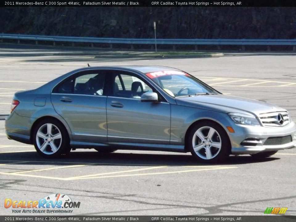 2011 Mercedes-Benz C 300 Sport 4Matic Palladium Silver Metallic / Black Photo #8
