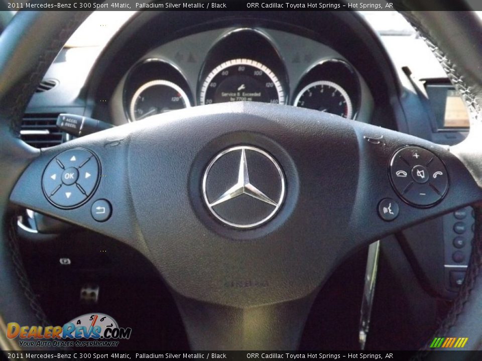 2011 Mercedes-Benz C 300 Sport 4Matic Palladium Silver Metallic / Black Photo #10