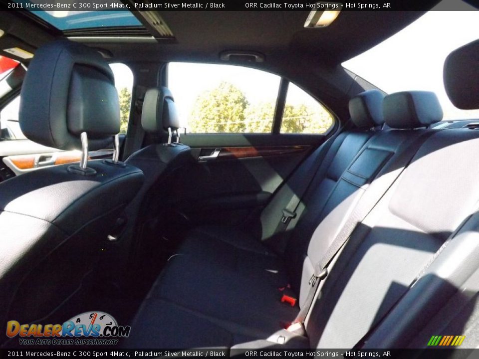 2011 Mercedes-Benz C 300 Sport 4Matic Palladium Silver Metallic / Black Photo #13