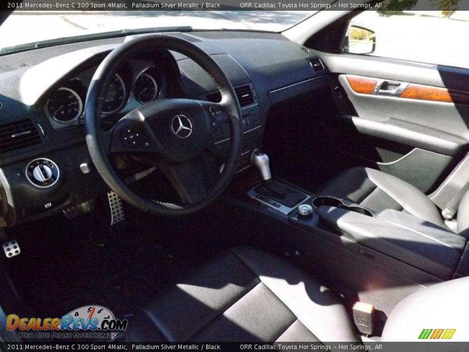 2011 Mercedes-Benz C 300 Sport 4Matic Palladium Silver Metallic / Black Photo #14