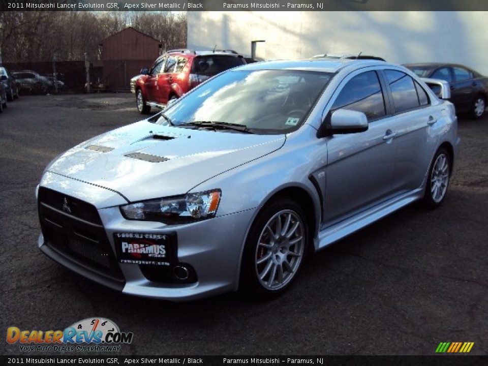 2011 Mitsubishi Lancer Evolution GSR Apex Silver Metallic / Black Photo #1