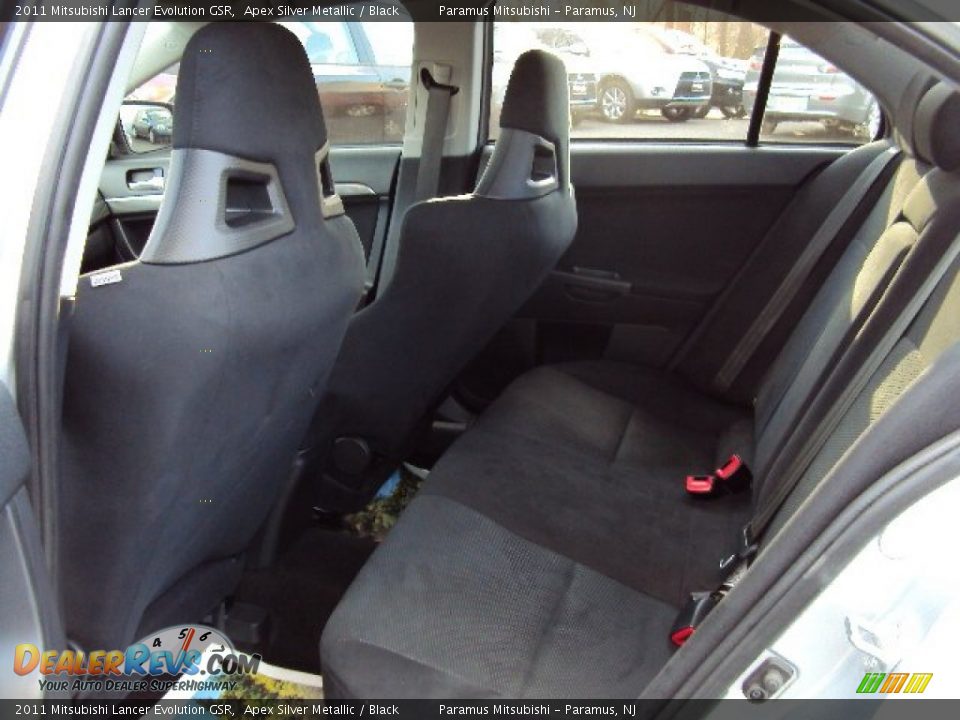 2011 Mitsubishi Lancer Evolution GSR Apex Silver Metallic / Black Photo #10