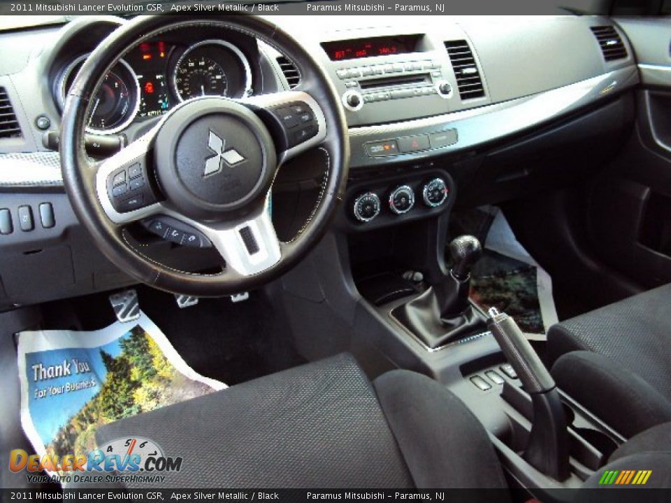 2011 Mitsubishi Lancer Evolution GSR Apex Silver Metallic / Black Photo #11