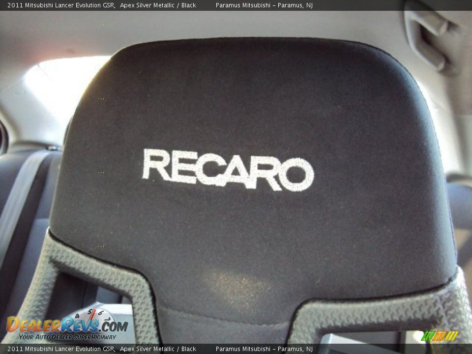 2011 Mitsubishi Lancer Evolution GSR Apex Silver Metallic / Black Photo #12