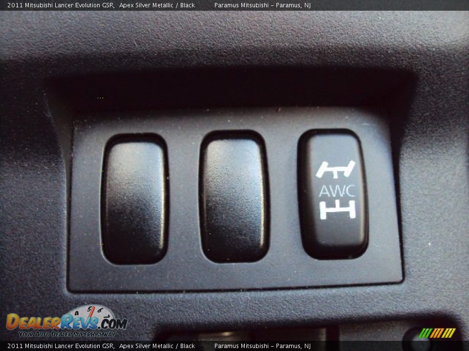 2011 Mitsubishi Lancer Evolution GSR Apex Silver Metallic / Black Photo #14