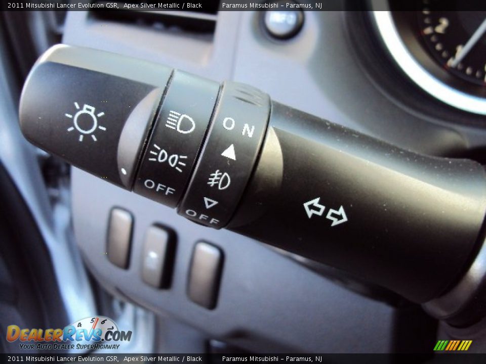 2011 Mitsubishi Lancer Evolution GSR Apex Silver Metallic / Black Photo #15