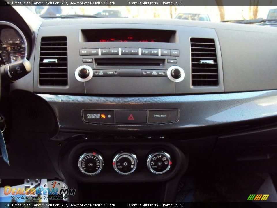 2011 Mitsubishi Lancer Evolution GSR Apex Silver Metallic / Black Photo #17