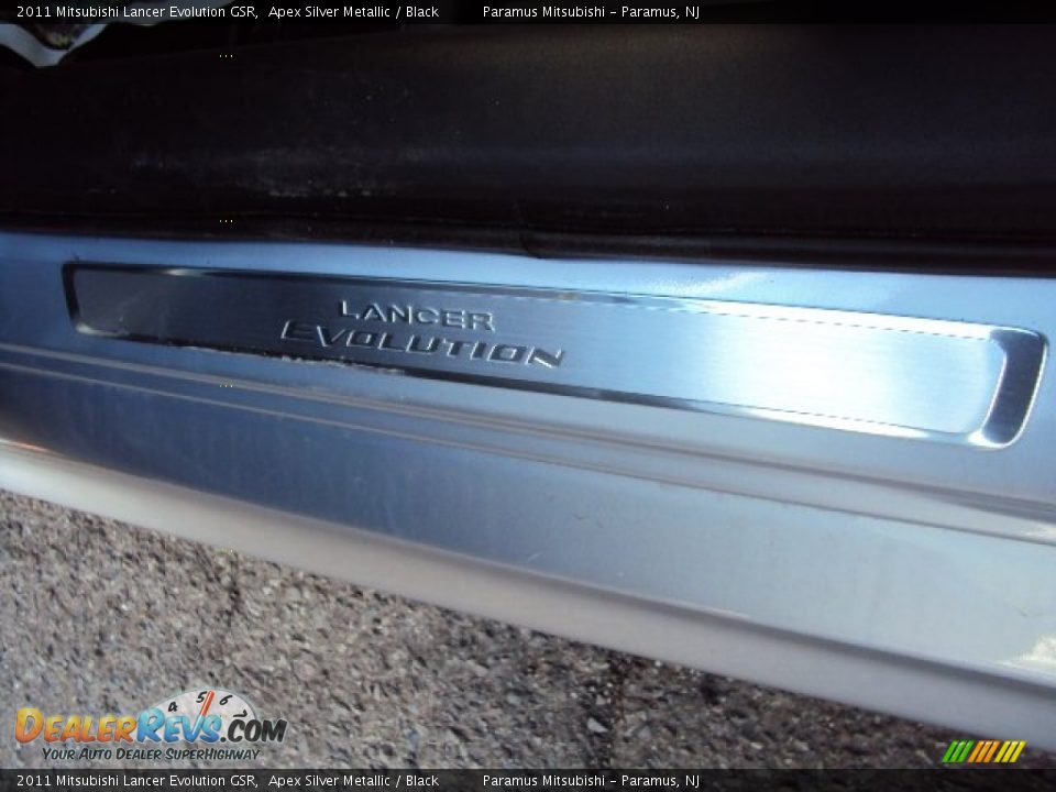 2011 Mitsubishi Lancer Evolution GSR Apex Silver Metallic / Black Photo #19