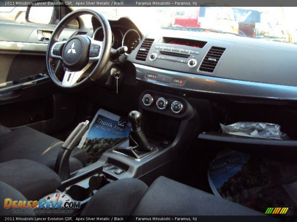 2011 Mitsubishi Lancer Evolution GSR Apex Silver Metallic / Black Photo #21