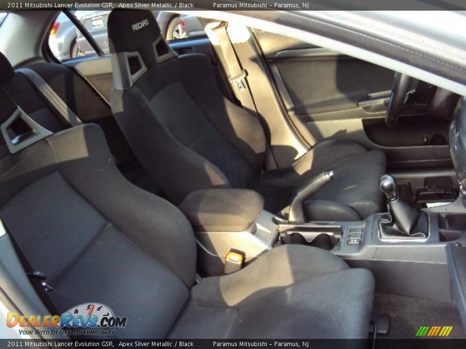 2011 Mitsubishi Lancer Evolution GSR Apex Silver Metallic / Black Photo #22
