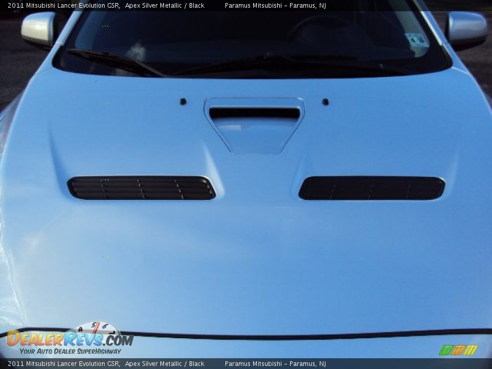 2011 Mitsubishi Lancer Evolution GSR Apex Silver Metallic / Black Photo #23