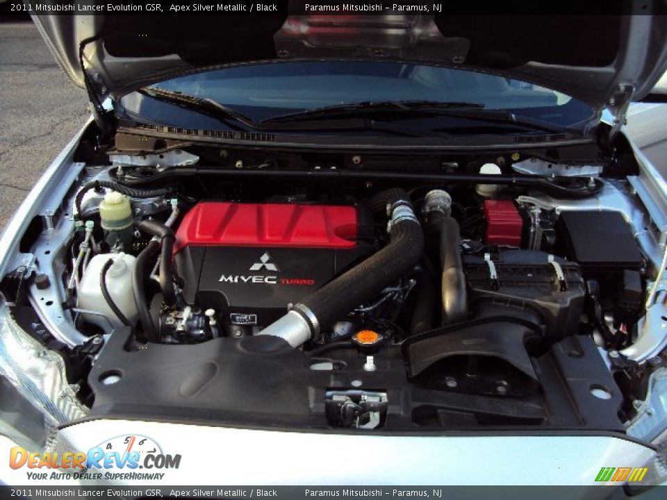 2011 Mitsubishi Lancer Evolution GSR Apex Silver Metallic / Black Photo #25