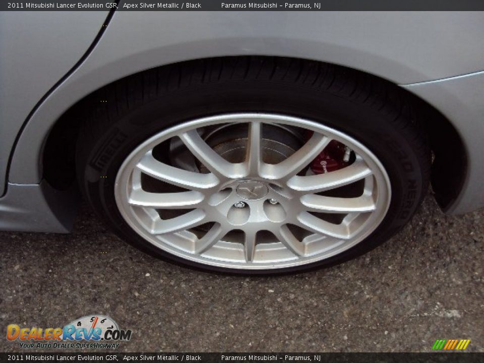 2011 Mitsubishi Lancer Evolution GSR Apex Silver Metallic / Black Photo #30