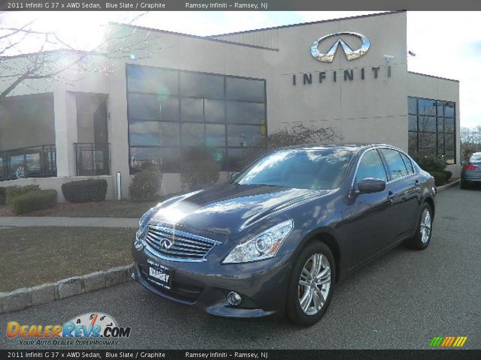 2011 Infiniti G 37 x AWD Sedan Blue Slate / Graphite Photo #2
