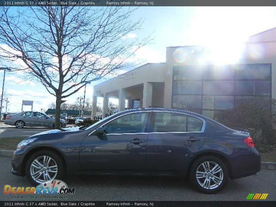 2011 Infiniti G 37 x AWD Sedan Blue Slate / Graphite Photo #3