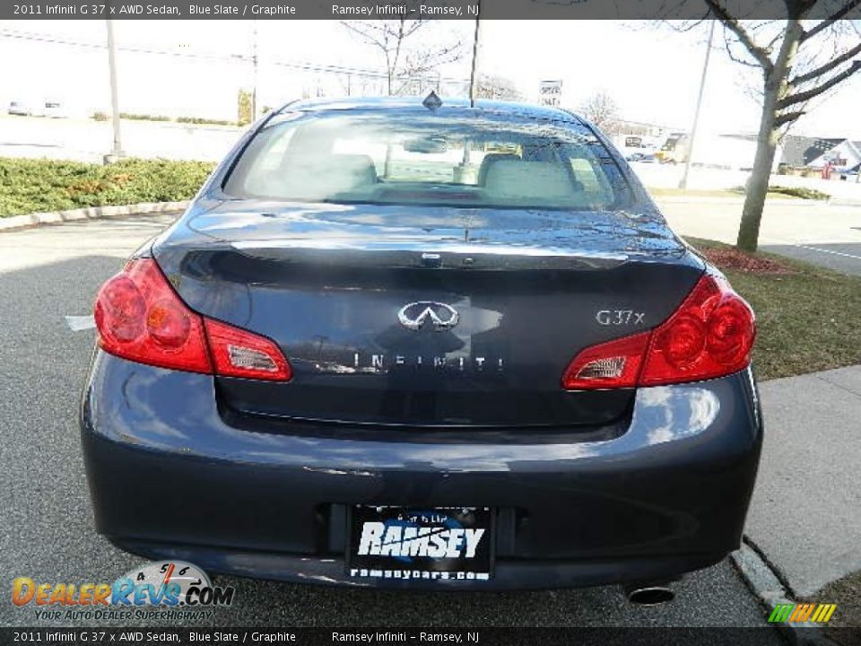 2011 Infiniti G 37 x AWD Sedan Blue Slate / Graphite Photo #5