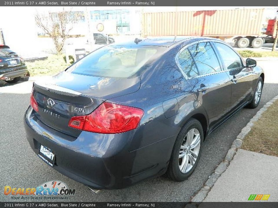 2011 Infiniti G 37 x AWD Sedan Blue Slate / Graphite Photo #6