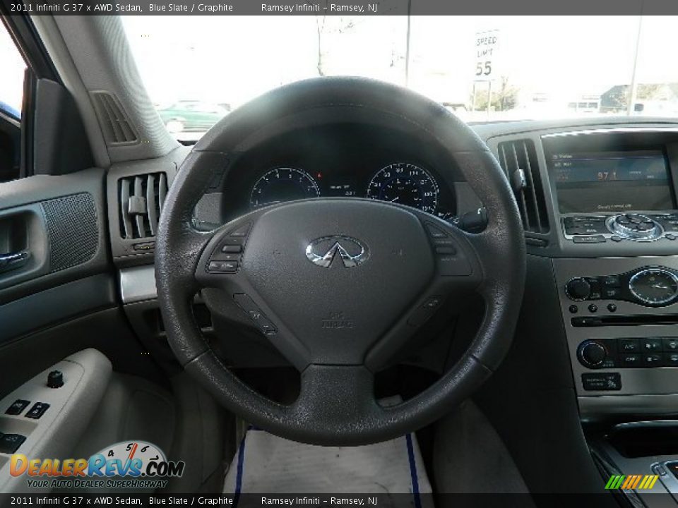 2011 Infiniti G 37 x AWD Sedan Blue Slate / Graphite Photo #16