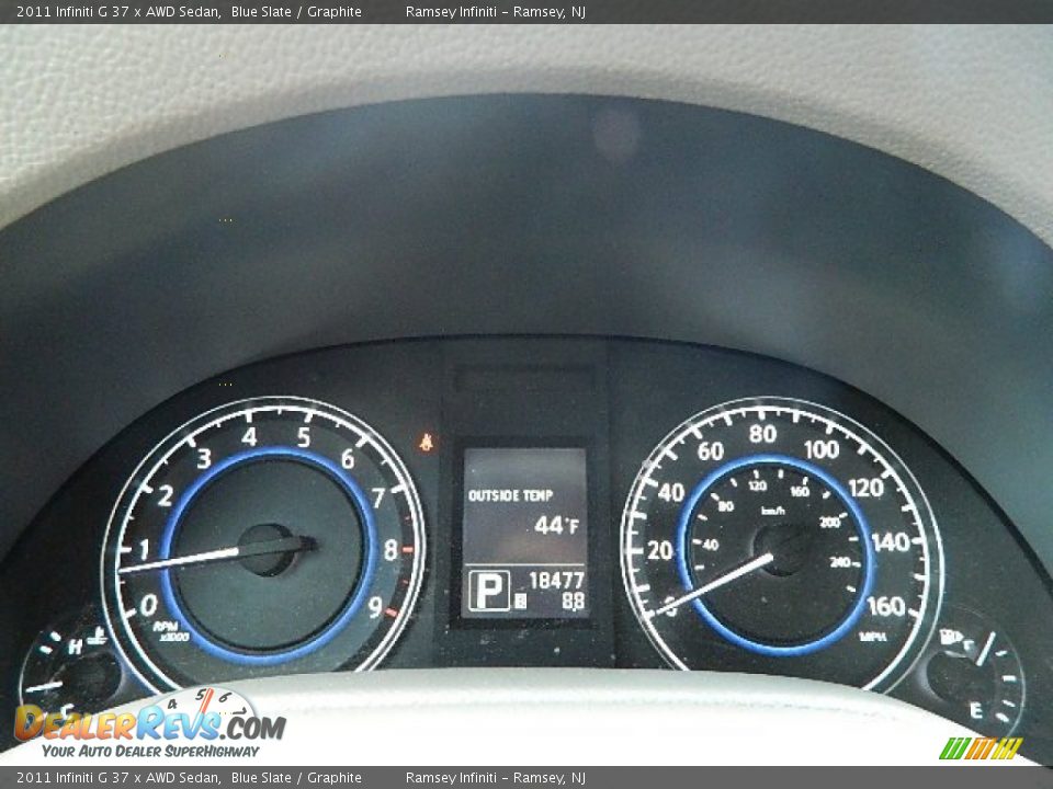 2011 Infiniti G 37 x AWD Sedan Blue Slate / Graphite Photo #17