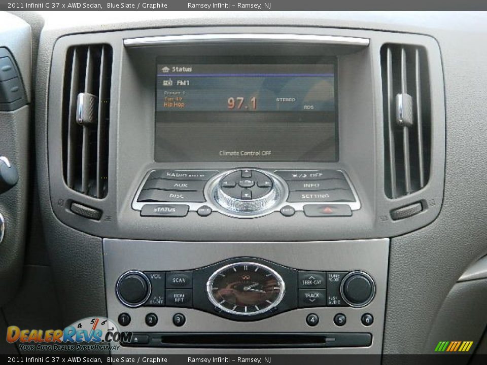 2011 Infiniti G 37 x AWD Sedan Blue Slate / Graphite Photo #18