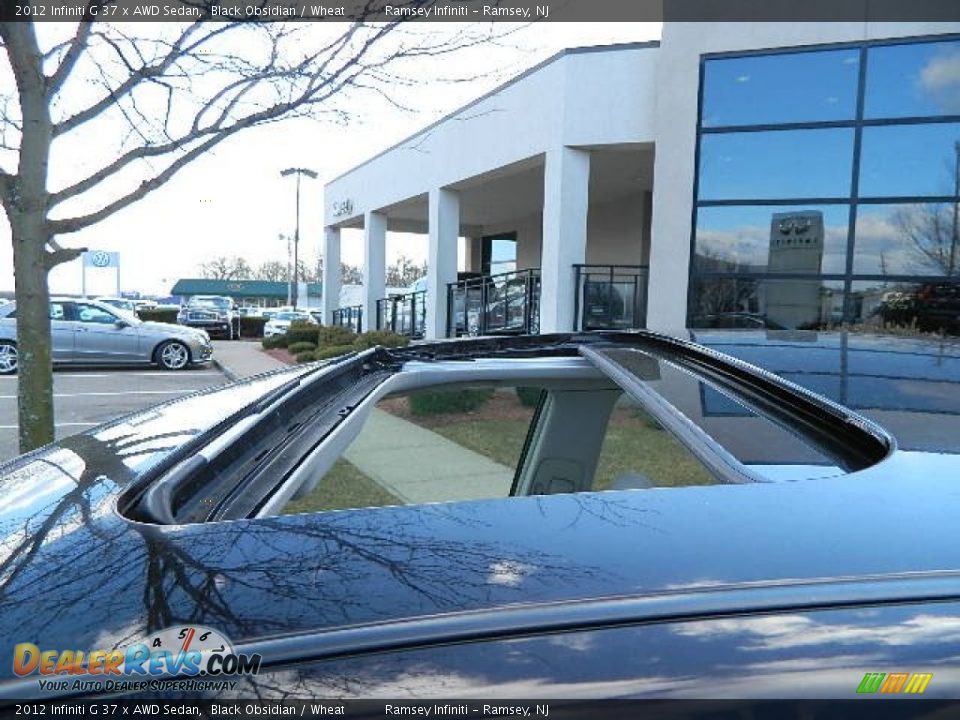 2012 Infiniti G 37 x AWD Sedan Black Obsidian / Wheat Photo #4
