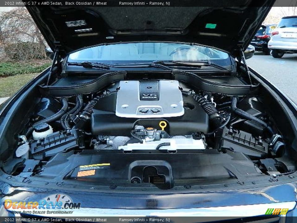 2012 Infiniti G 37 x AWD Sedan Black Obsidian / Wheat Photo #9