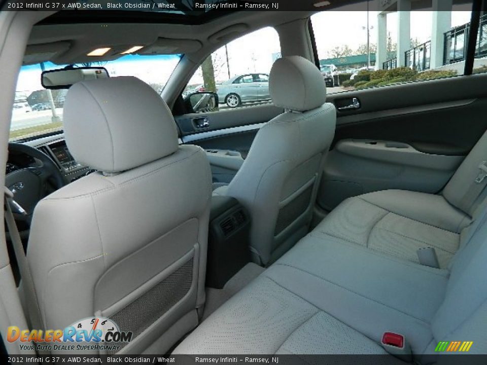 2012 Infiniti G 37 x AWD Sedan Black Obsidian / Wheat Photo #12