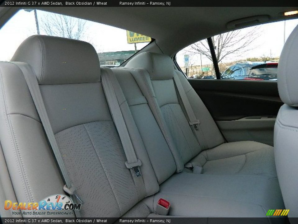 2012 Infiniti G 37 x AWD Sedan Black Obsidian / Wheat Photo #14