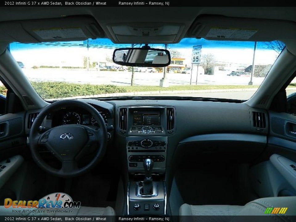 2012 Infiniti G 37 x AWD Sedan Black Obsidian / Wheat Photo #16