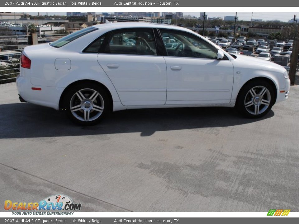 2007 Audi A4 2.0T quattro Sedan Ibis White / Beige Photo #7