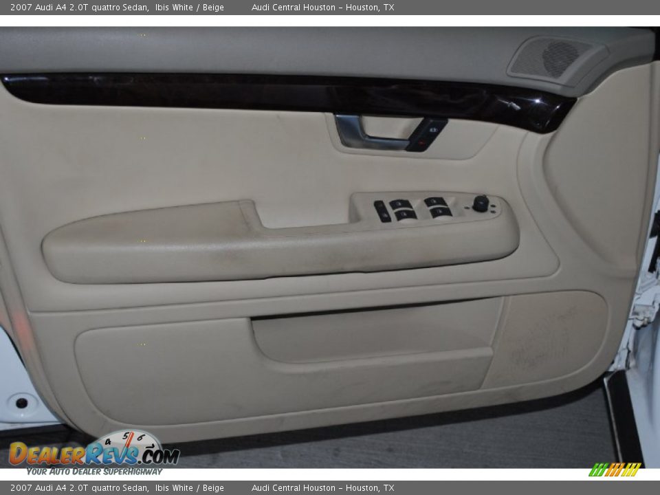 2007 Audi A4 2.0T quattro Sedan Ibis White / Beige Photo #8