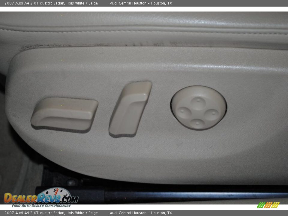 2007 Audi A4 2.0T quattro Sedan Ibis White / Beige Photo #11