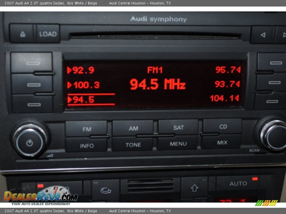 2007 Audi A4 2.0T quattro Sedan Ibis White / Beige Photo #16