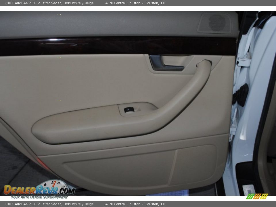 2007 Audi A4 2.0T quattro Sedan Ibis White / Beige Photo #20