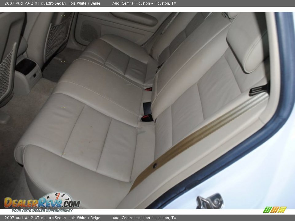 2007 Audi A4 2.0T quattro Sedan Ibis White / Beige Photo #22
