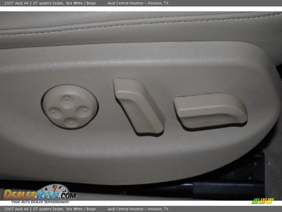 2007 Audi A4 2.0T quattro Sedan Ibis White / Beige Photo #24