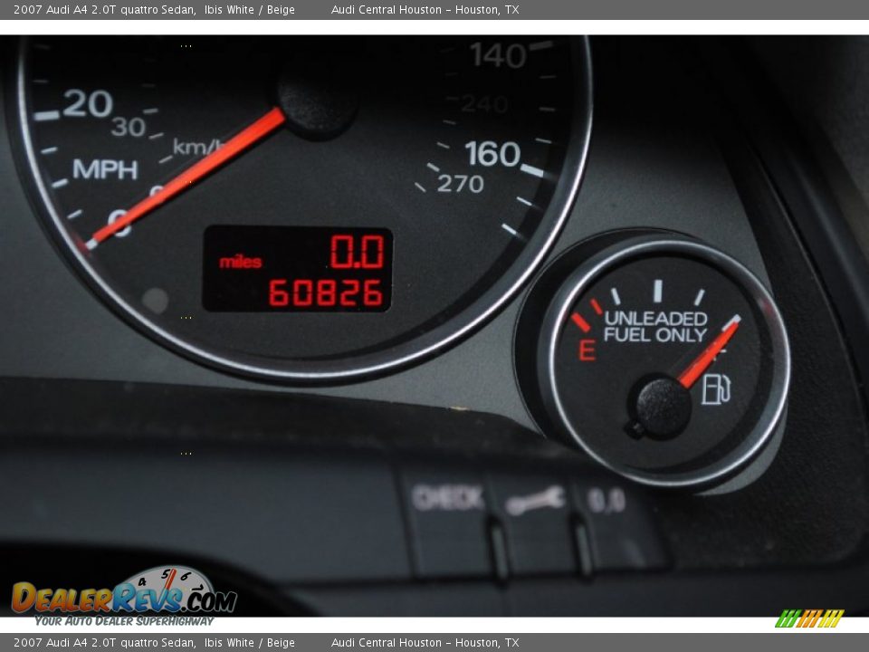 2007 Audi A4 2.0T quattro Sedan Ibis White / Beige Photo #26