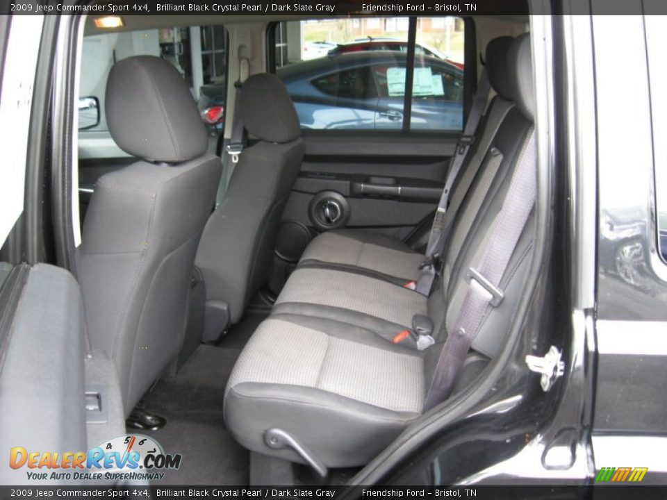 2009 Jeep Commander Sport 4x4 Brilliant Black Crystal Pearl / Dark Slate Gray Photo #20