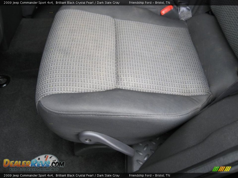 2009 Jeep Commander Sport 4x4 Brilliant Black Crystal Pearl / Dark Slate Gray Photo #21