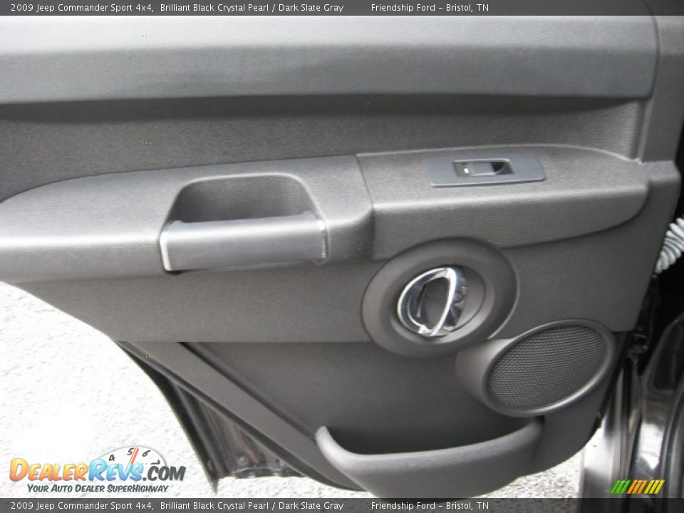 2009 Jeep Commander Sport 4x4 Brilliant Black Crystal Pearl / Dark Slate Gray Photo #22
